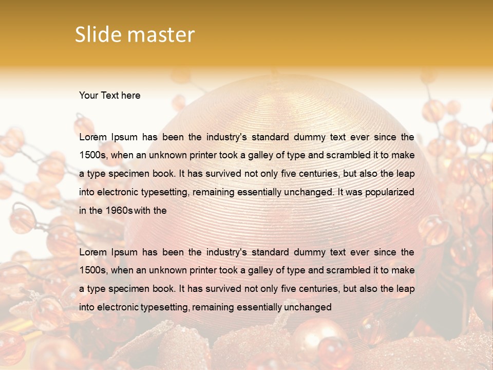 Xmas Holiday Celebration PowerPoint Template