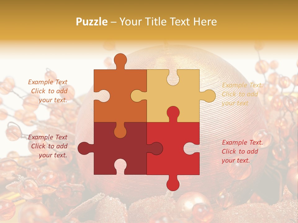 Xmas Holiday Celebration PowerPoint Template