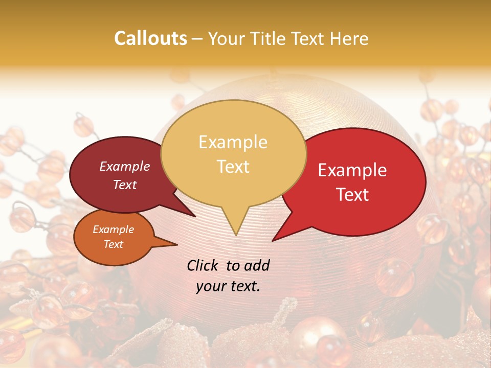 Xmas Holiday Celebration PowerPoint Template