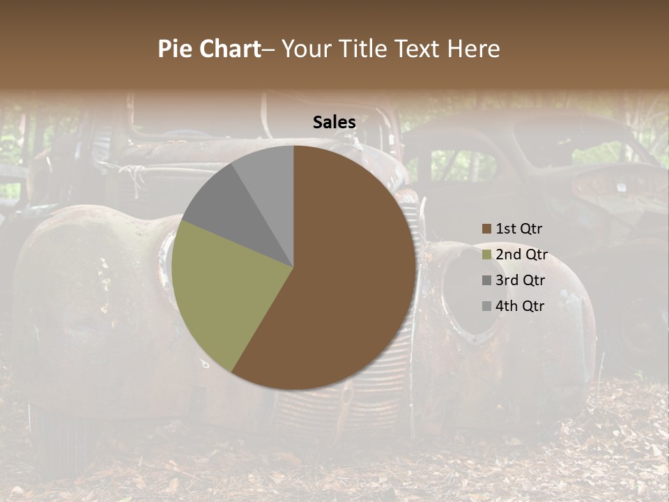 Old Car Junk Yards PowerPoint Template