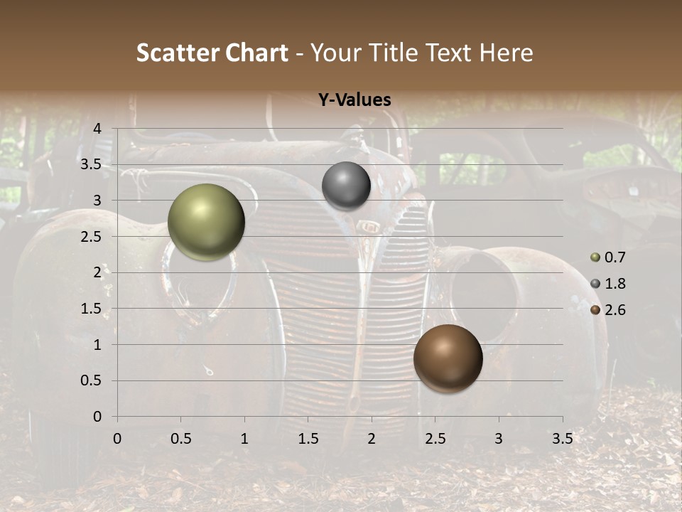 Old Car Junk Yards PowerPoint Template