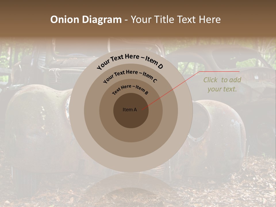 Old Car Junk Yards PowerPoint Template