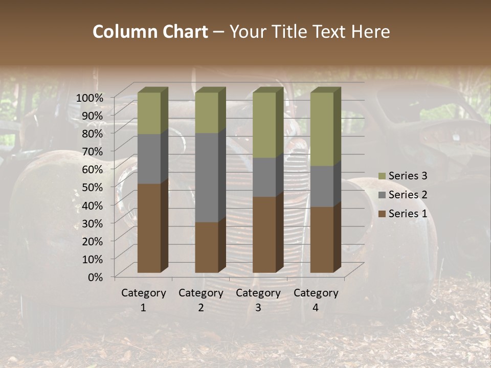 Old Car Junk Yards PowerPoint Template