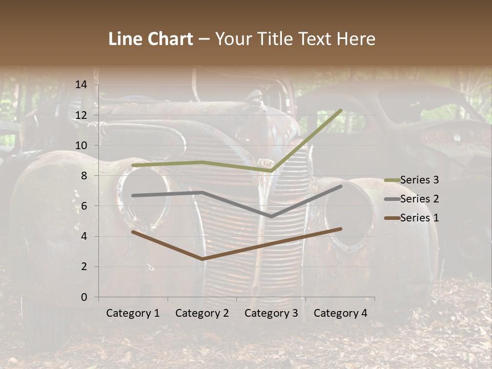 Old Car Junk Yards PowerPoint Template