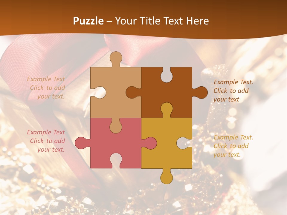 Colorful Yellow Noel PowerPoint Template