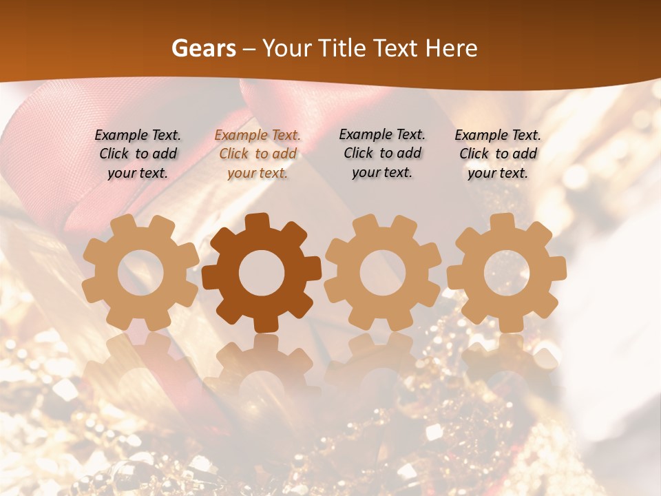 Colorful Yellow Noel PowerPoint Template