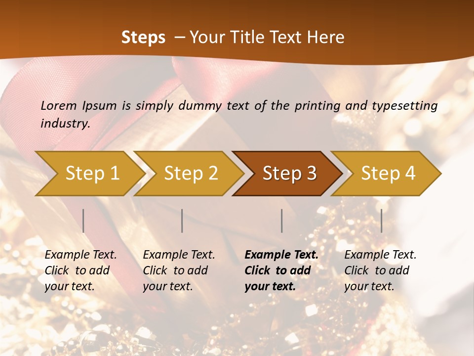 Colorful Yellow Noel PowerPoint Template