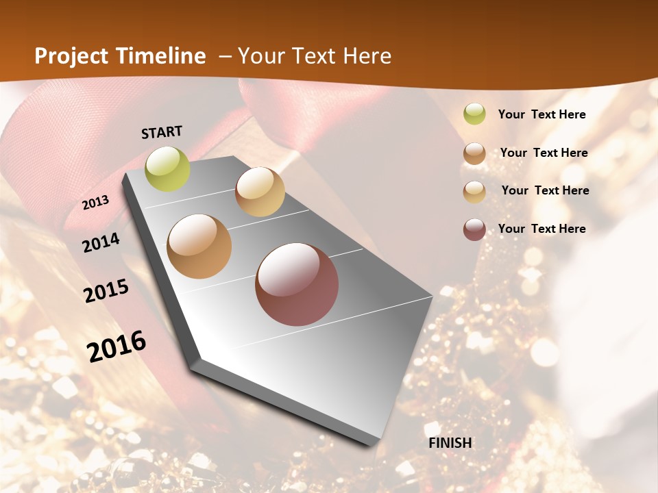 Colorful Yellow Noel PowerPoint Template