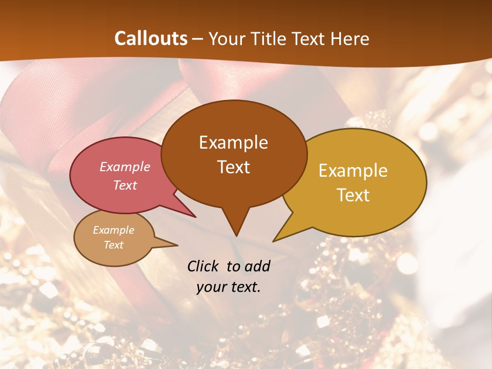 Colorful Yellow Noel PowerPoint Template