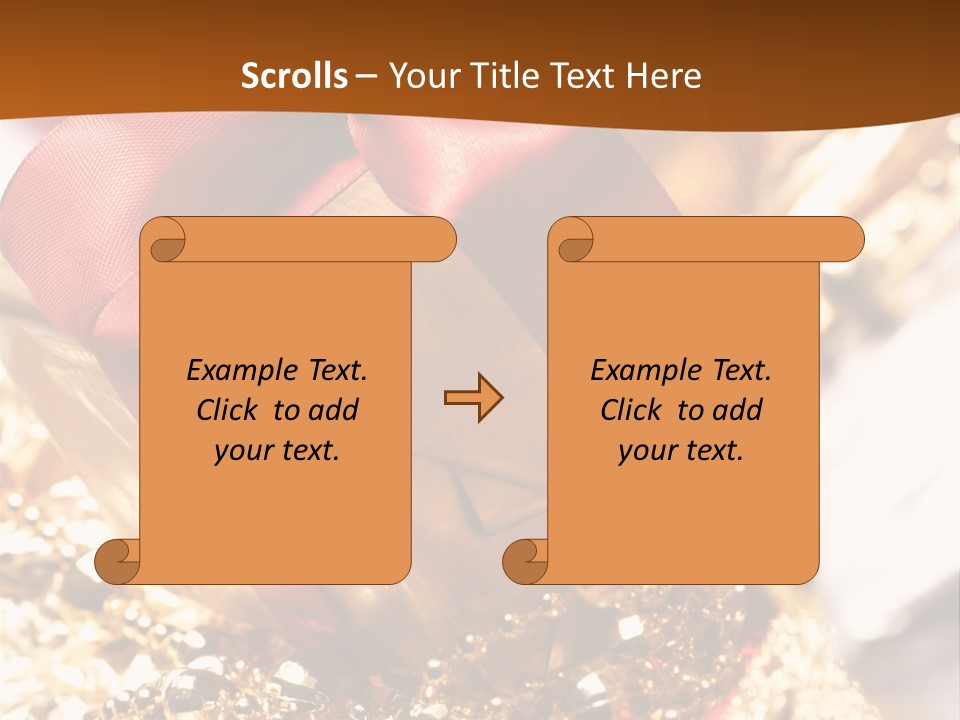 Colorful Yellow Noel PowerPoint Template