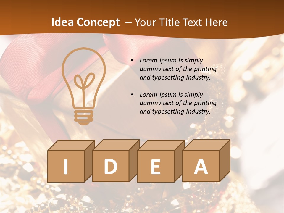 Colorful Yellow Noel PowerPoint Template