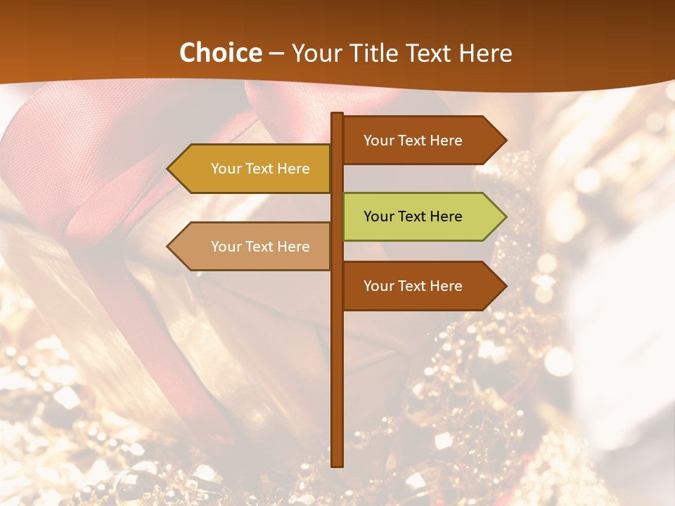 Colorful Yellow Noel PowerPoint Template