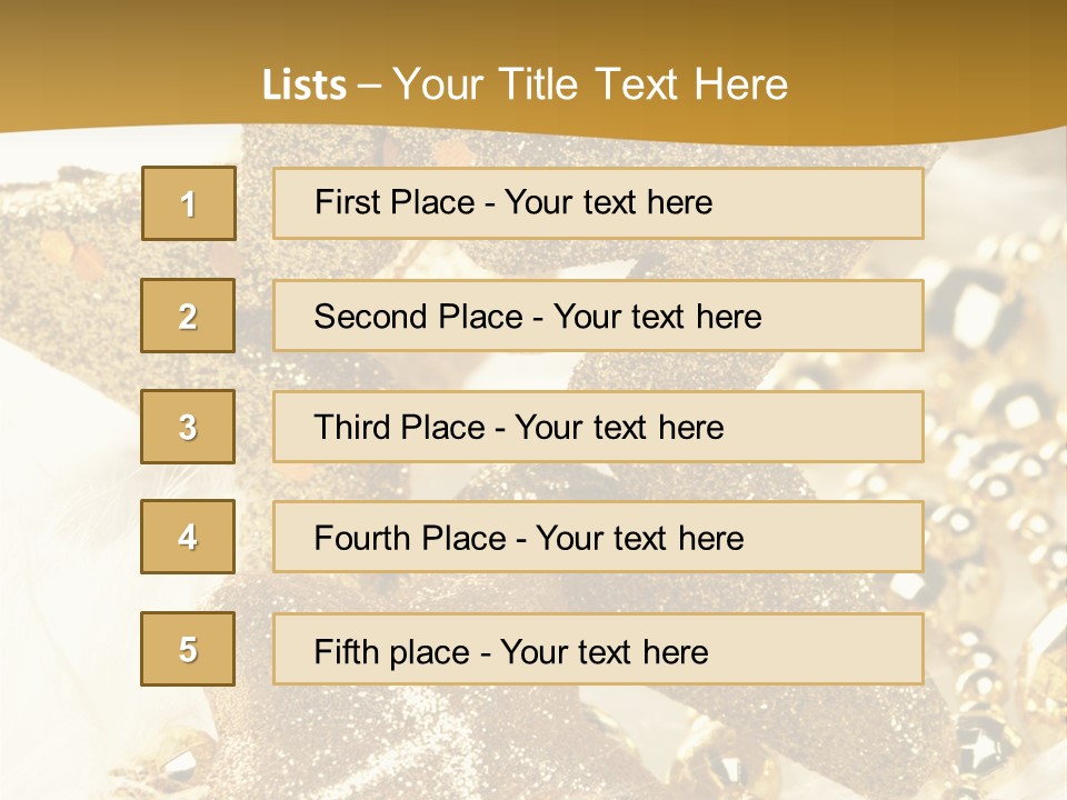 Decoration Beads Decorative PowerPoint Template