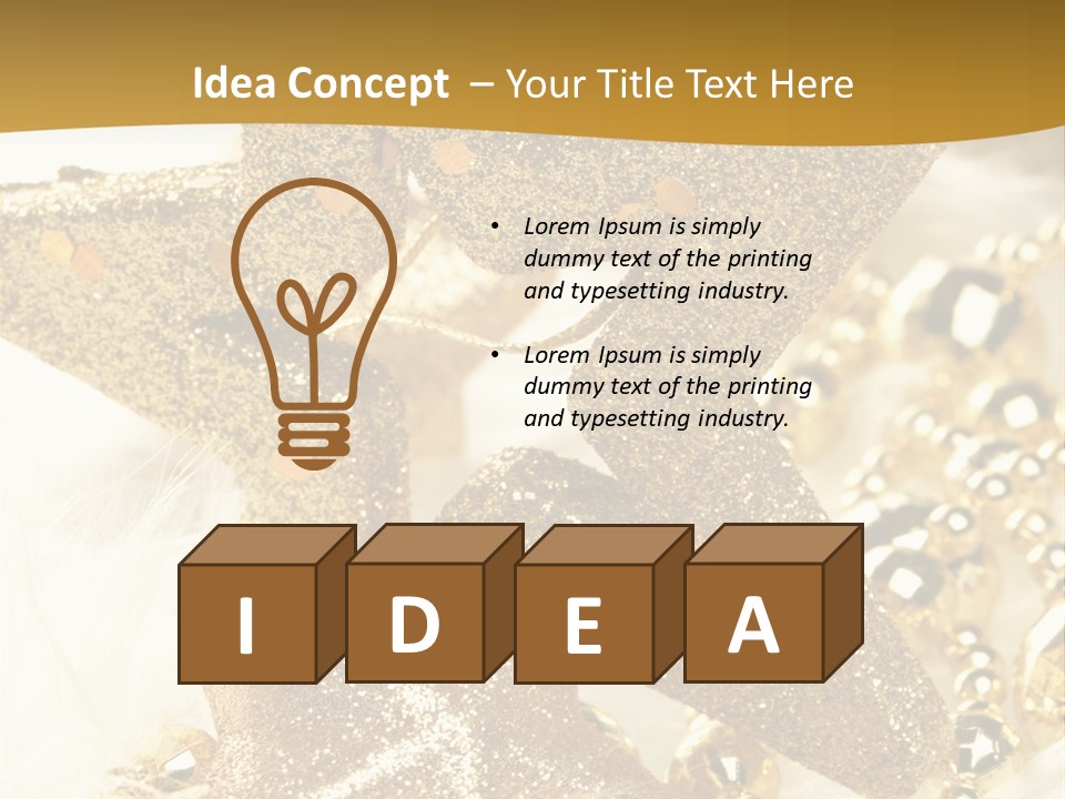 Decoration Beads Decorative PowerPoint Template