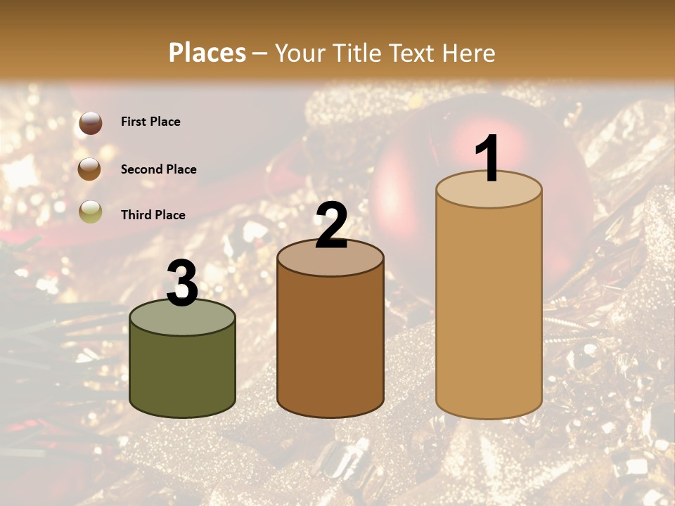 Weihnachtskugeln PowerPoint Template