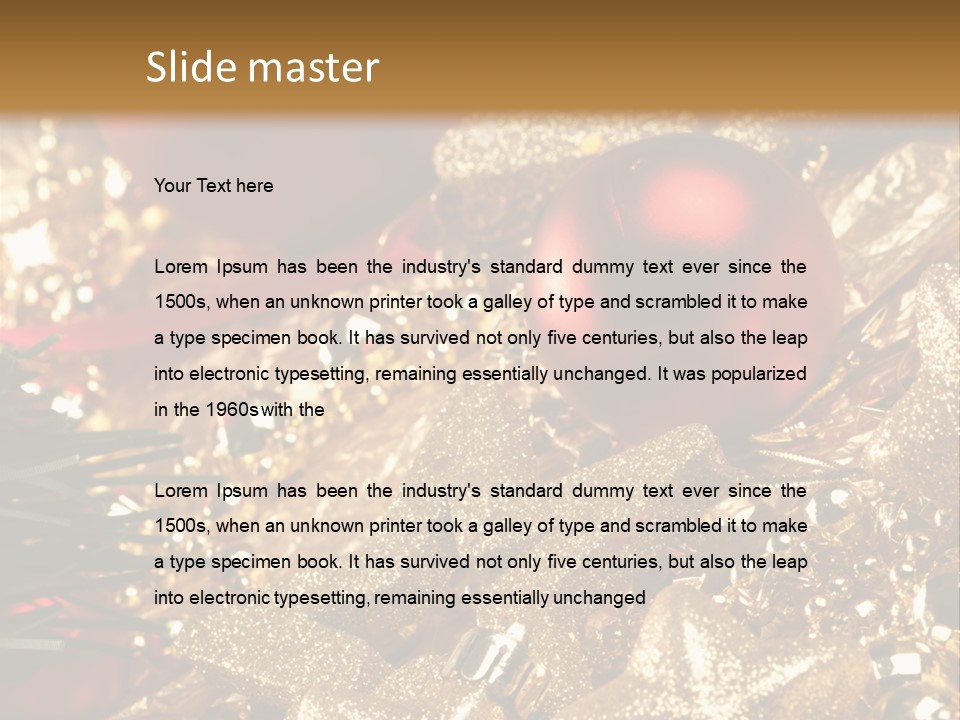 Weihnachtskugeln PowerPoint Template