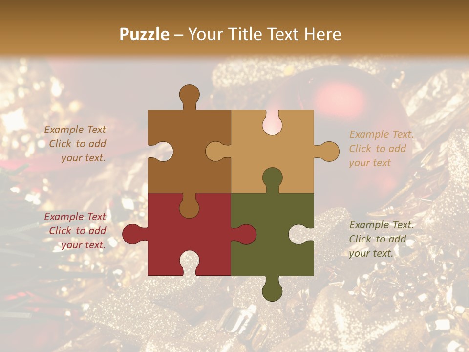 Weihnachtskugeln PowerPoint Template