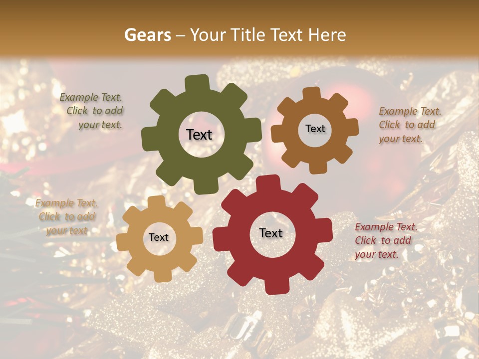 Weihnachtskugeln PowerPoint Template