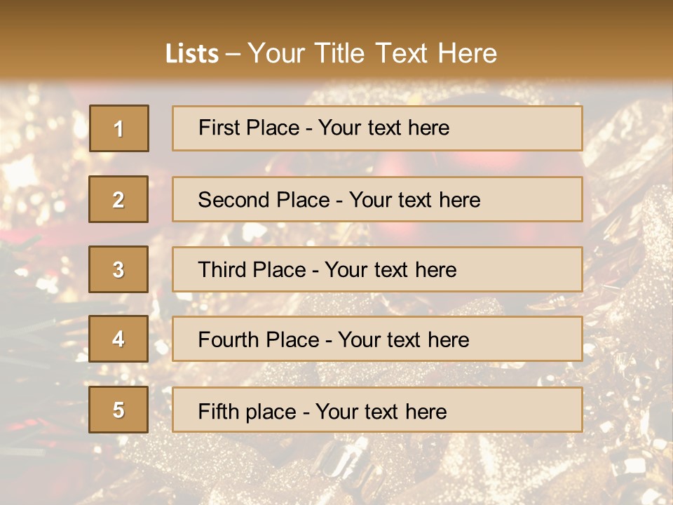 Weihnachtskugeln PowerPoint Template