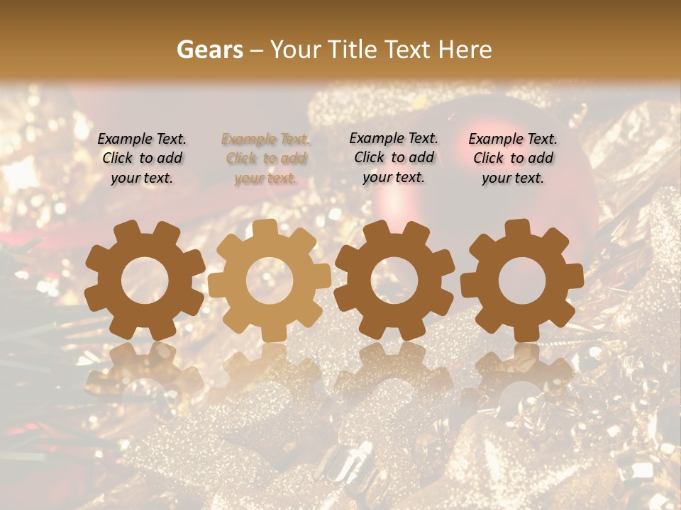 Weihnachtskugeln PowerPoint Template