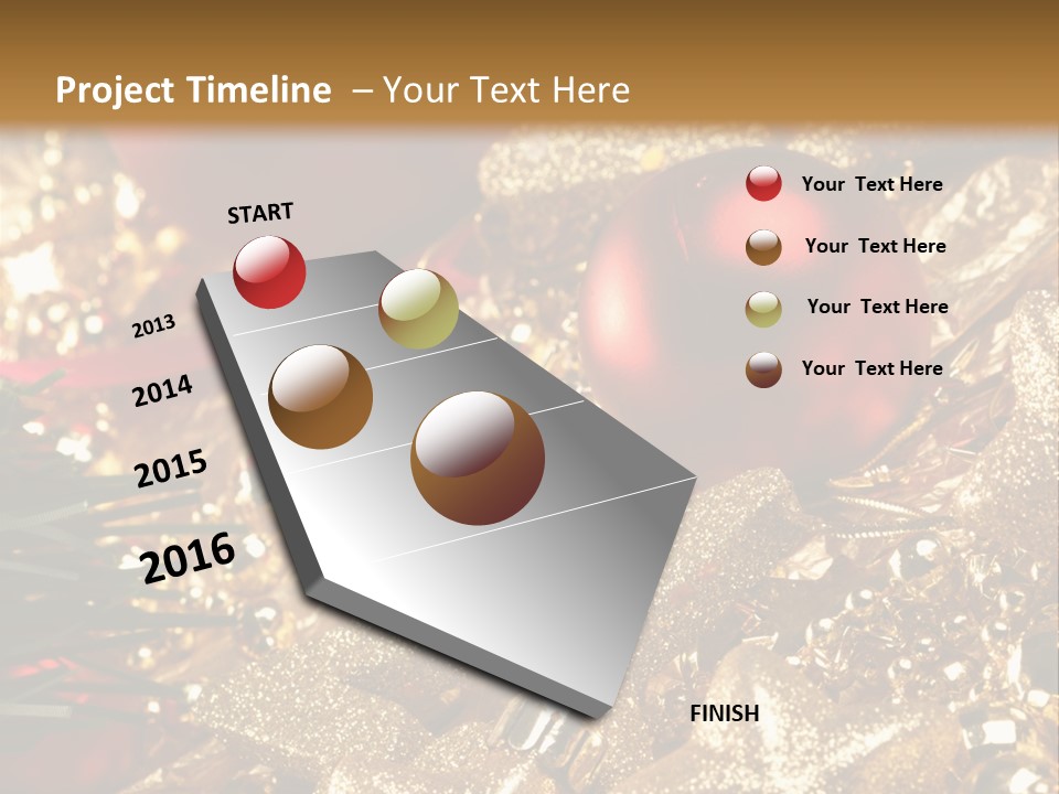Weihnachtskugeln PowerPoint Template