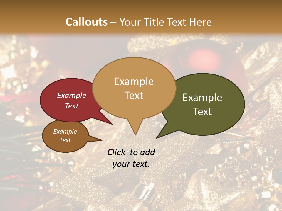Weihnachtskugeln PowerPoint Template