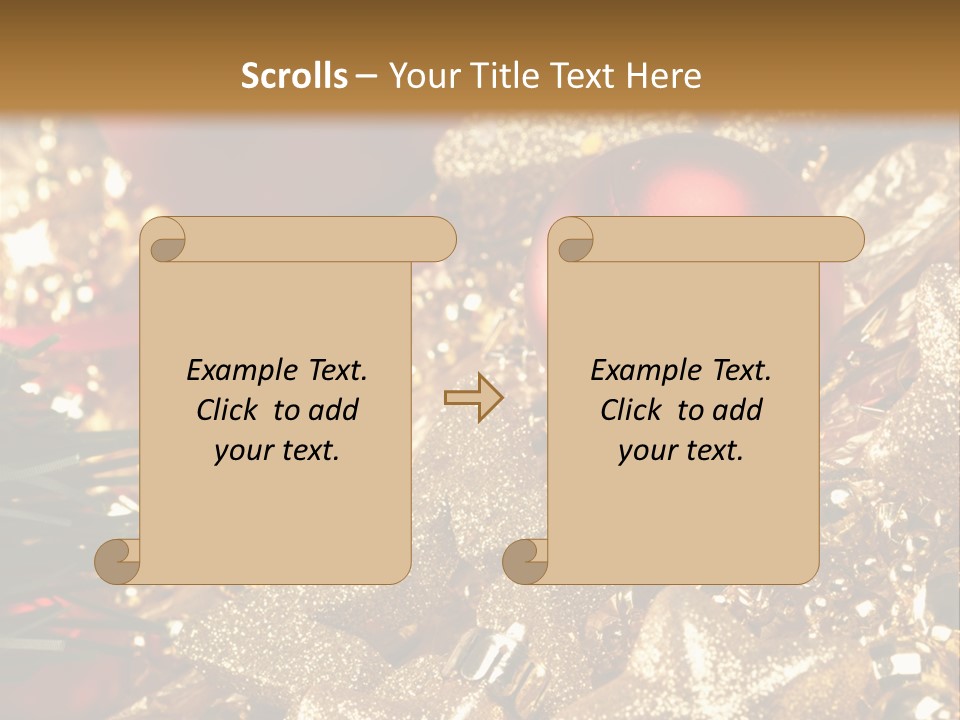 Weihnachtskugeln PowerPoint Template