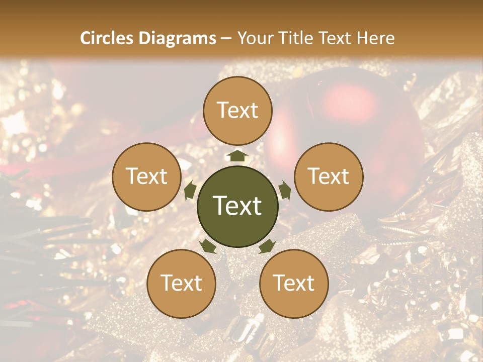 Weihnachtskugeln PowerPoint Template