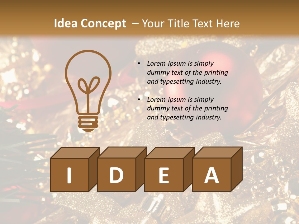 Weihnachtskugeln PowerPoint Template