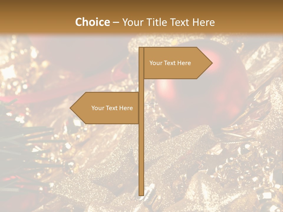 Weihnachtskugeln PowerPoint Template