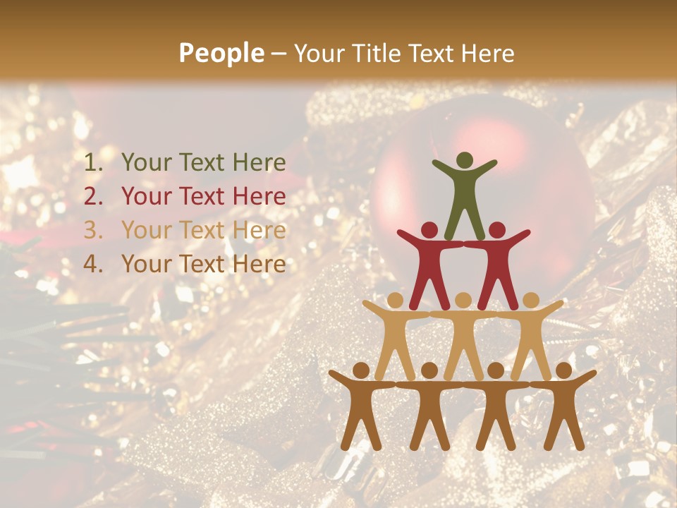 Weihnachtskugeln PowerPoint Template