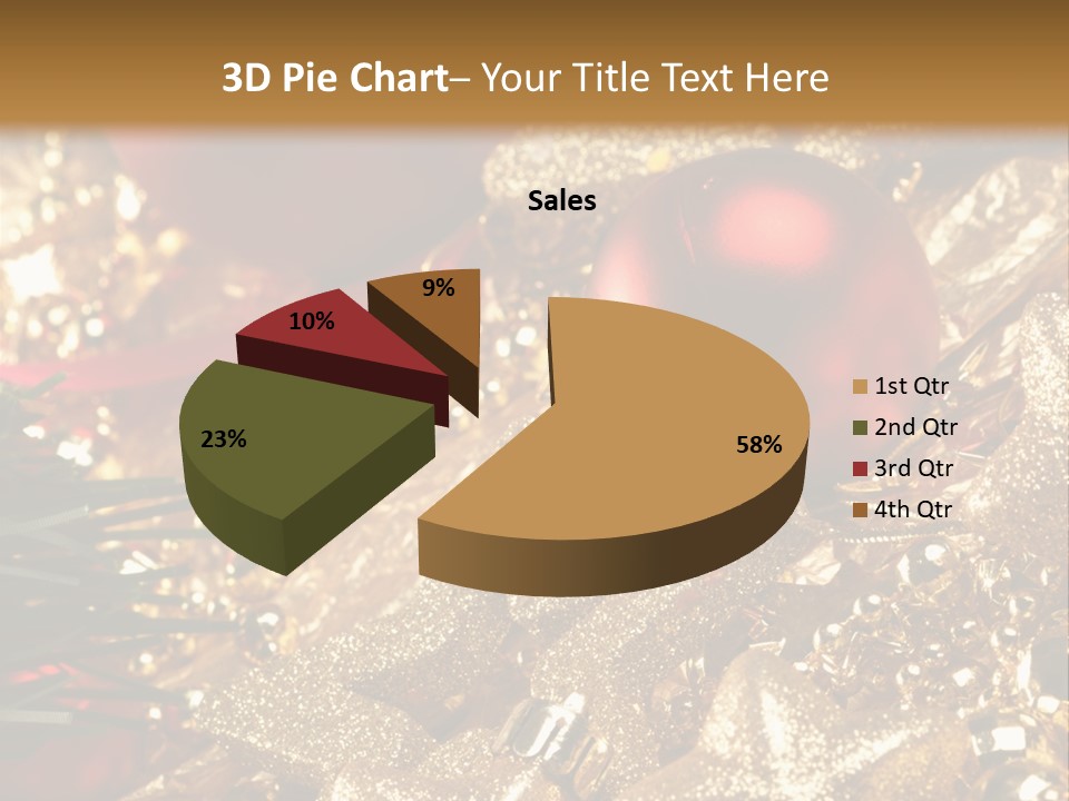 Weihnachtskugeln PowerPoint Template