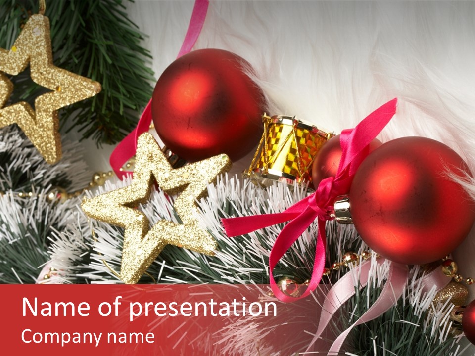 Christmas Decorations PowerPoint Template