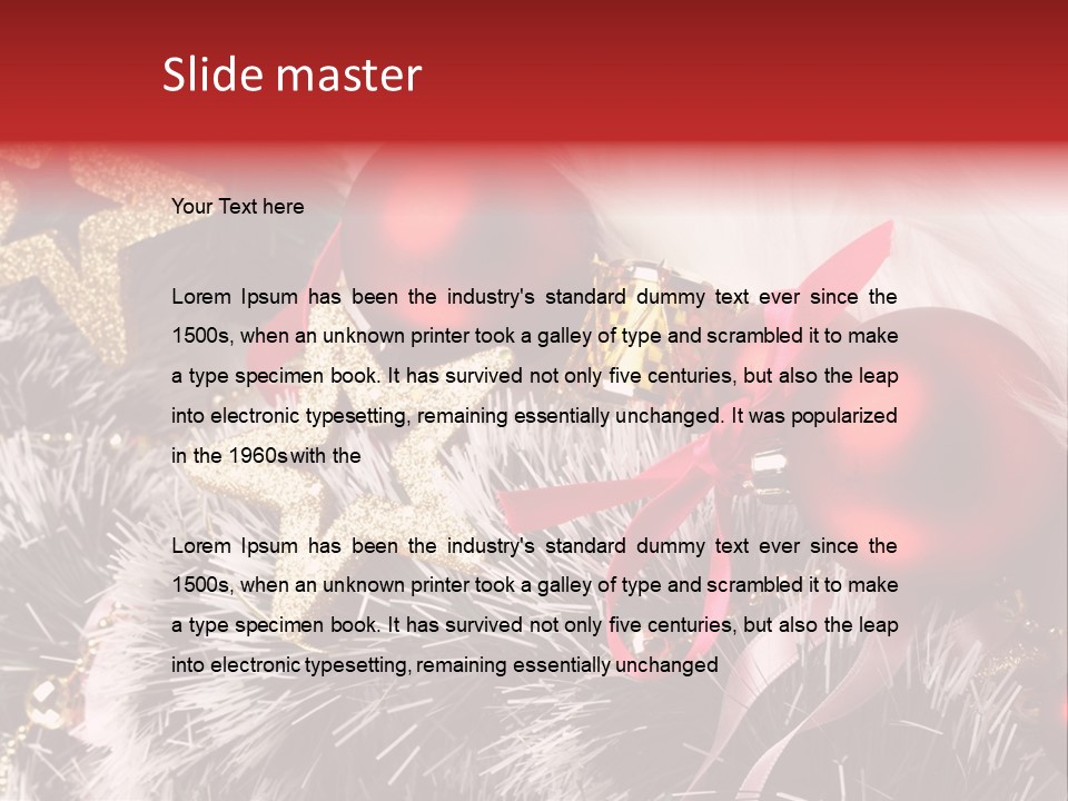 Christmas Decorations PowerPoint Template