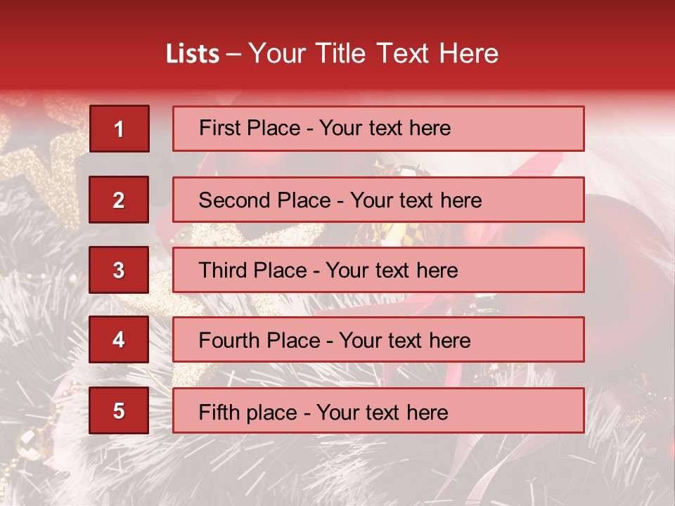 Christmas Decorations PowerPoint Template