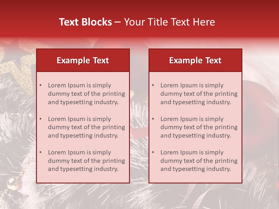 Christmas Decorations PowerPoint Template