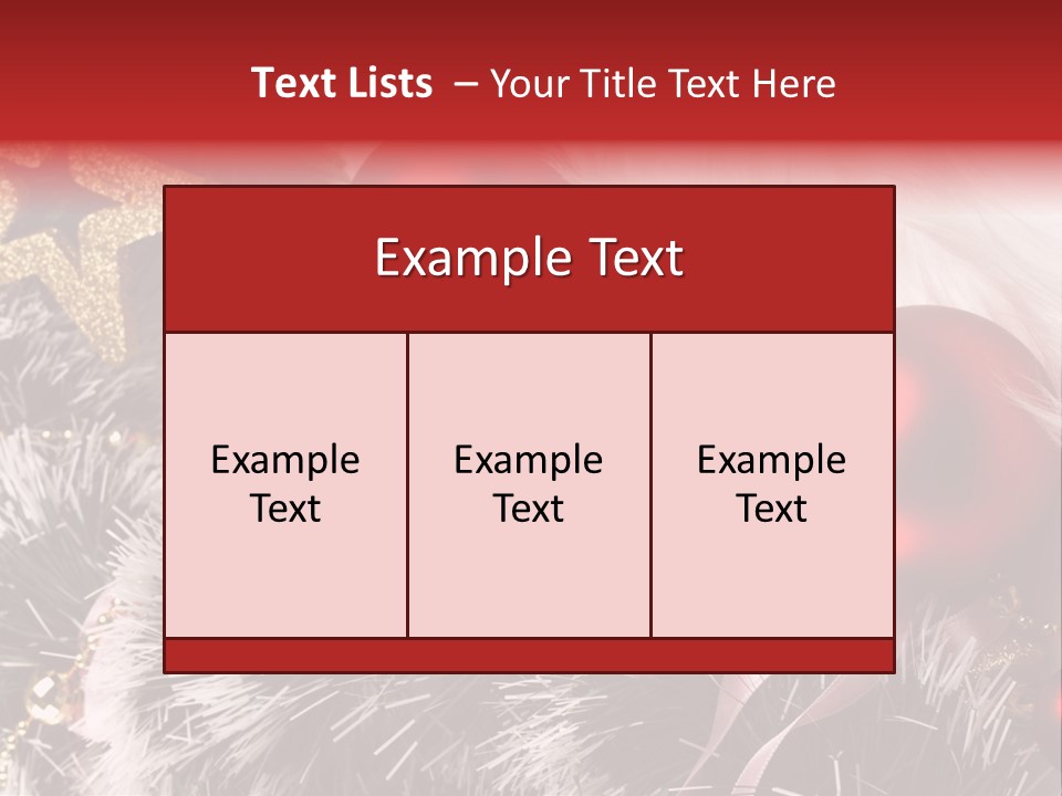 Christmas Decorations PowerPoint Template
