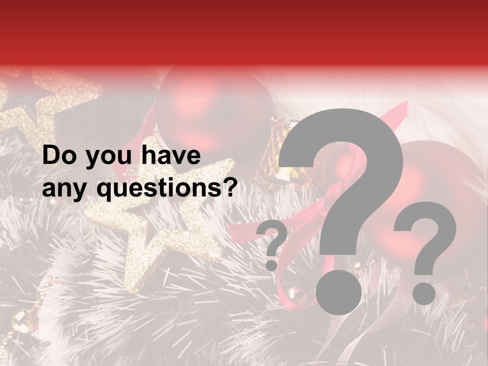 Christmas Decorations PowerPoint Template