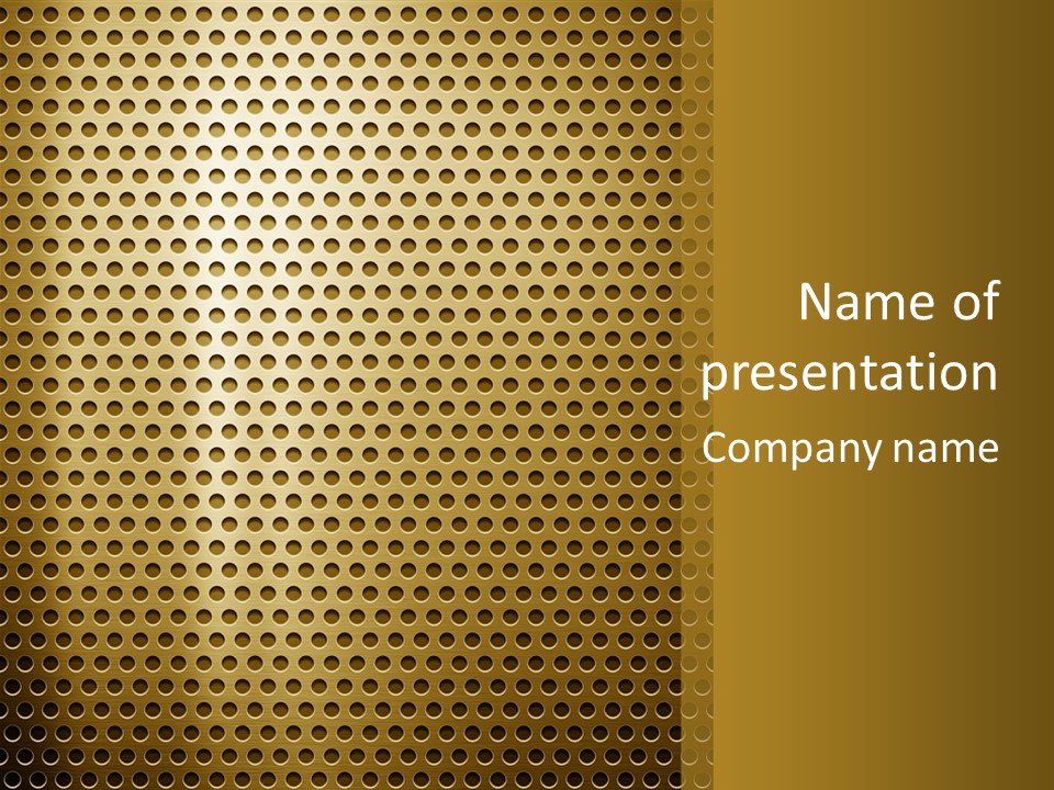 Golden PowerPoint Template