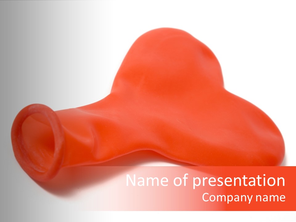 Problems Plastic Heart PowerPoint Template