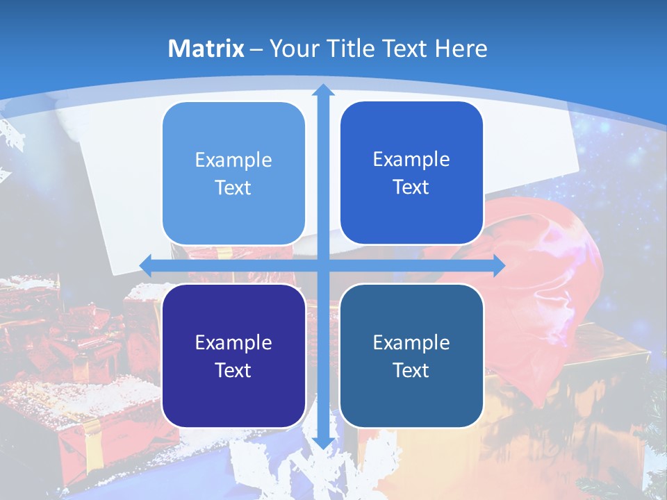 X Mas Claus Packing PowerPoint Template