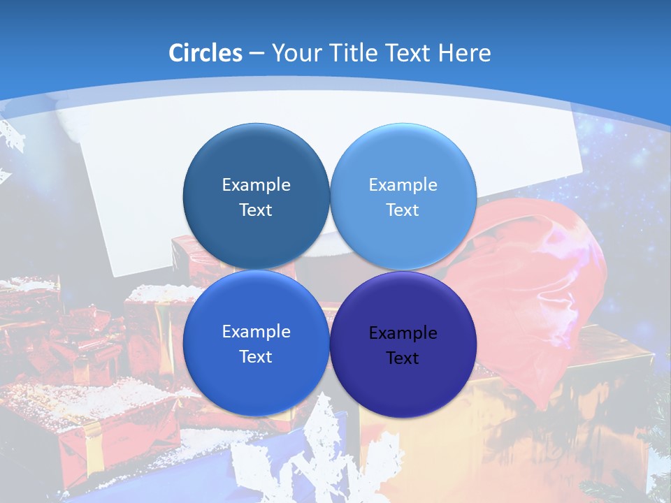 X Mas Claus Packing PowerPoint Template