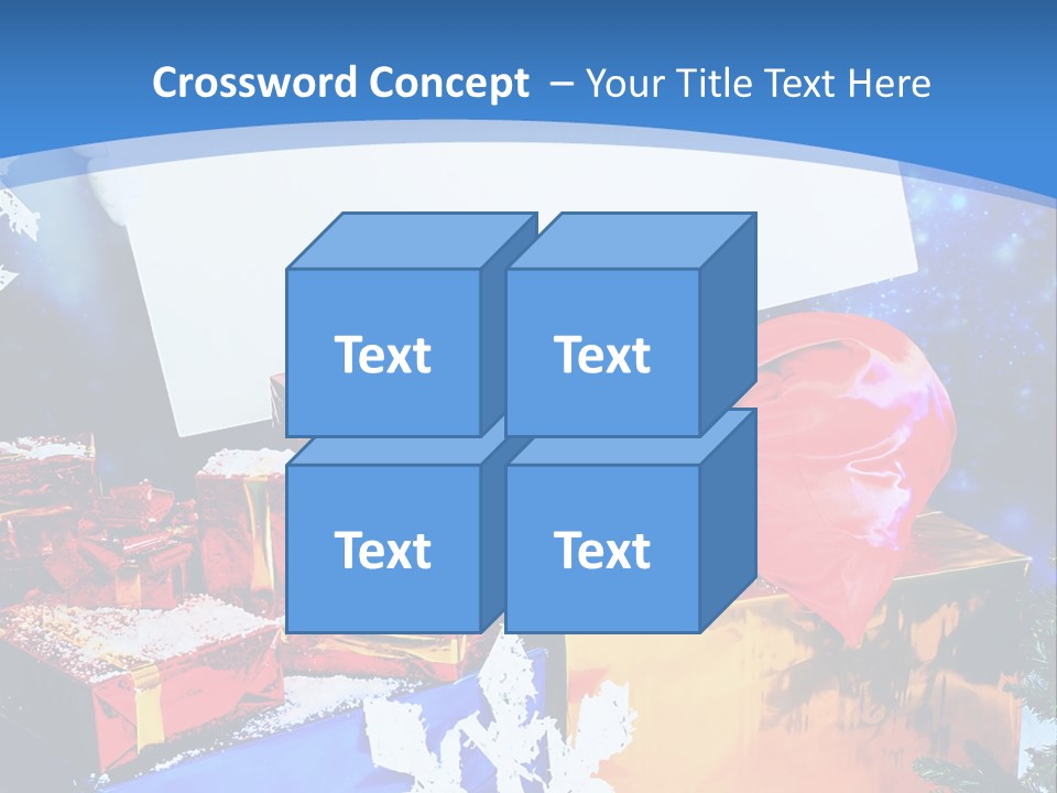 X Mas Claus Packing PowerPoint Template