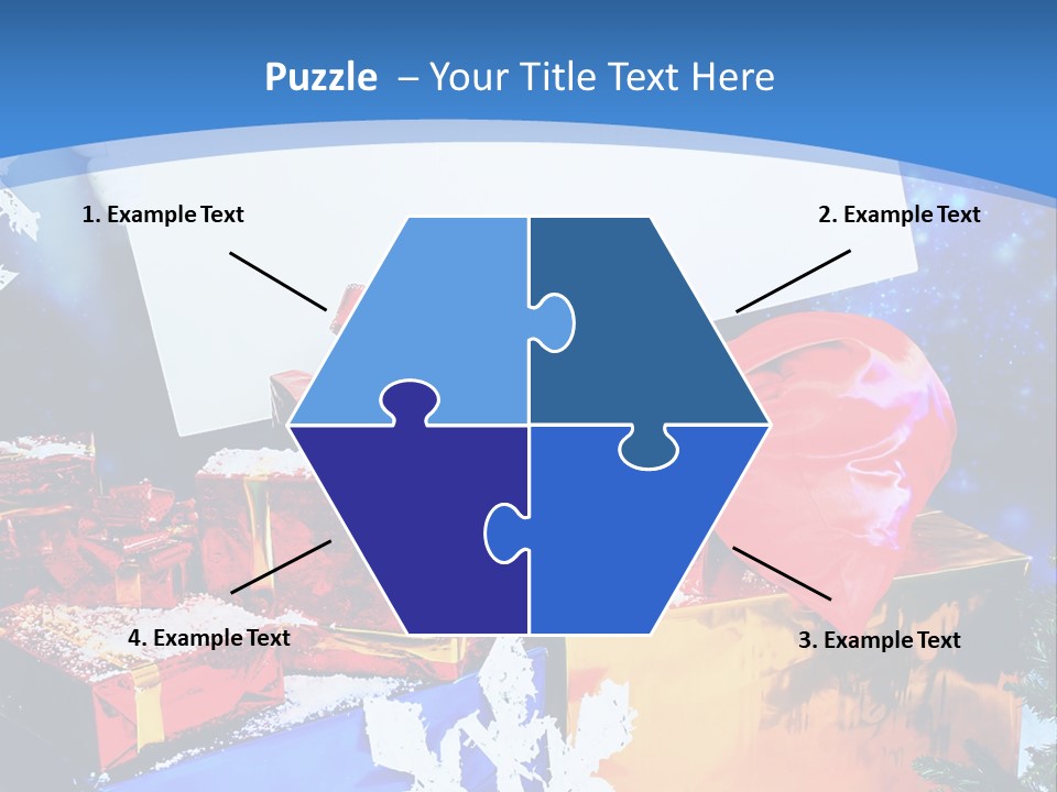 X Mas Claus Packing PowerPoint Template