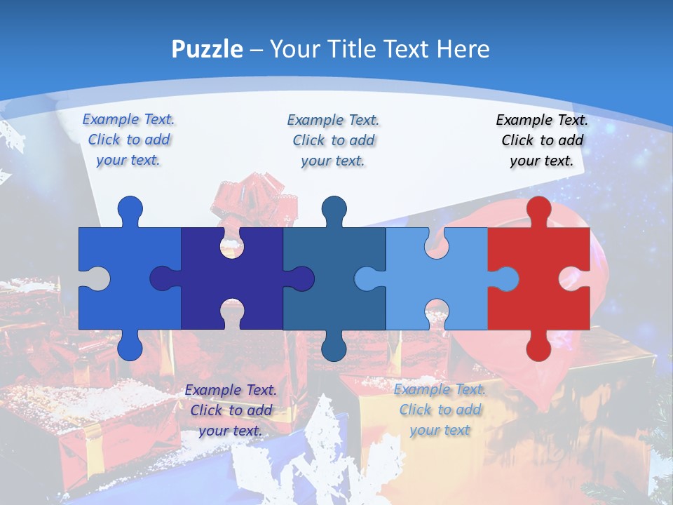 X Mas Claus Packing PowerPoint Template