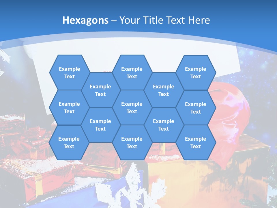 X Mas Claus Packing PowerPoint Template