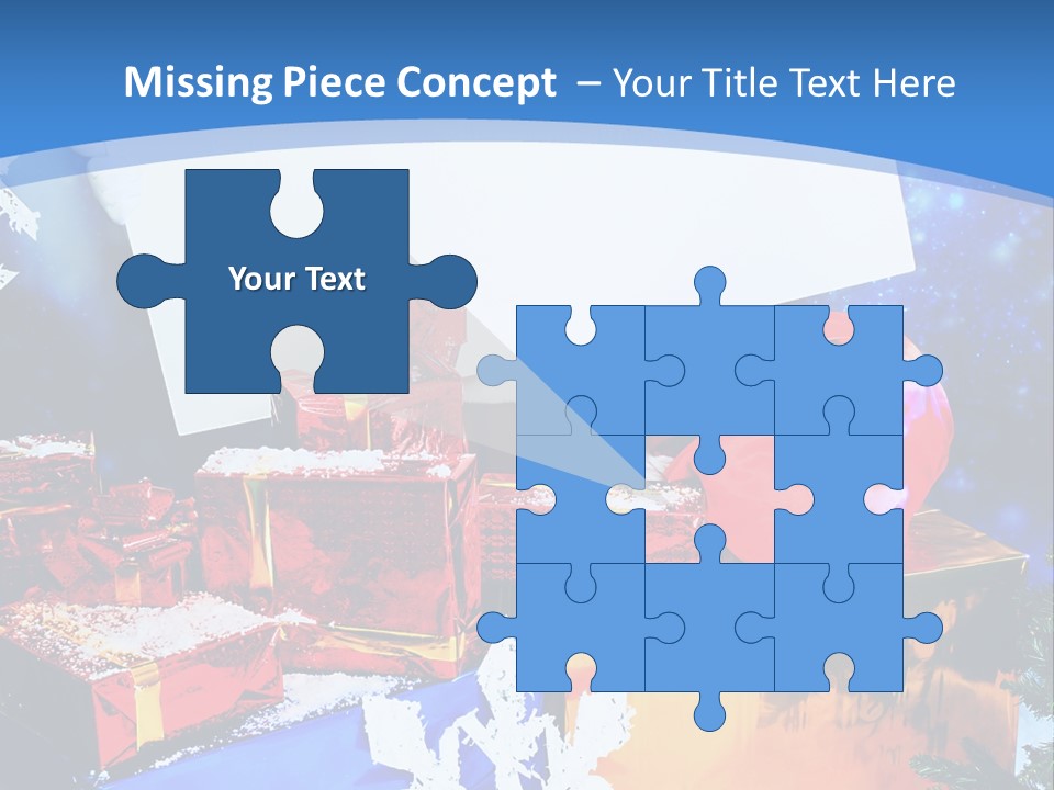 X Mas Claus Packing PowerPoint Template