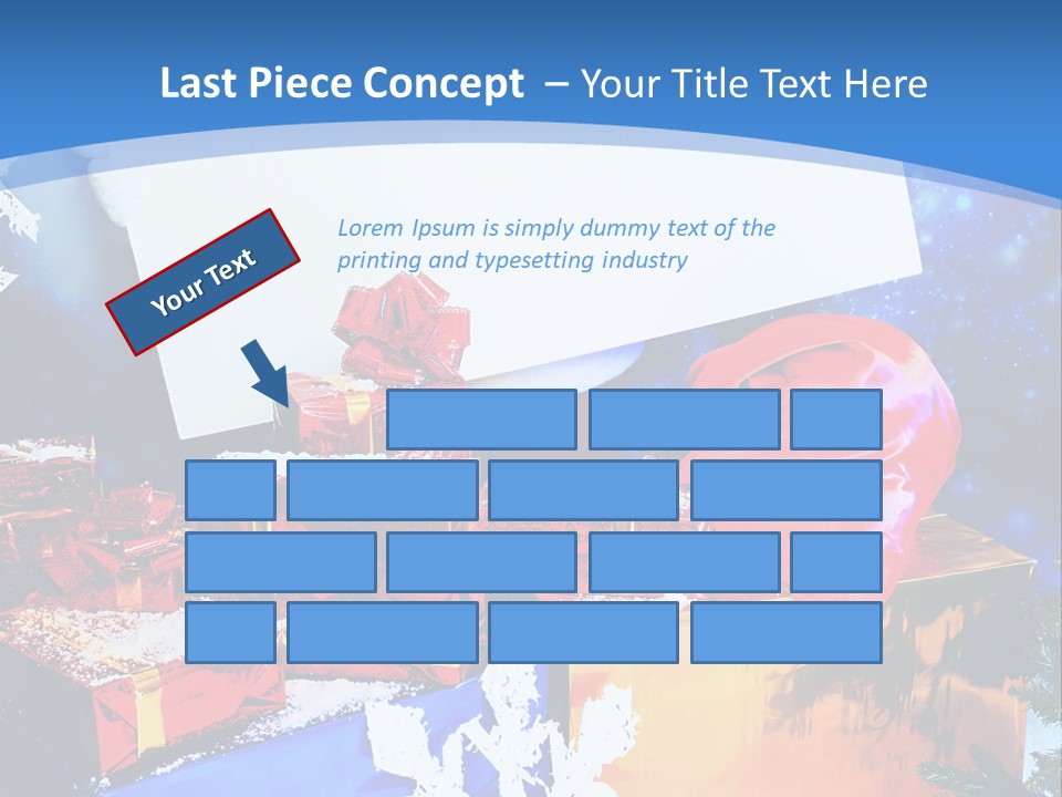 X Mas Claus Packing PowerPoint Template