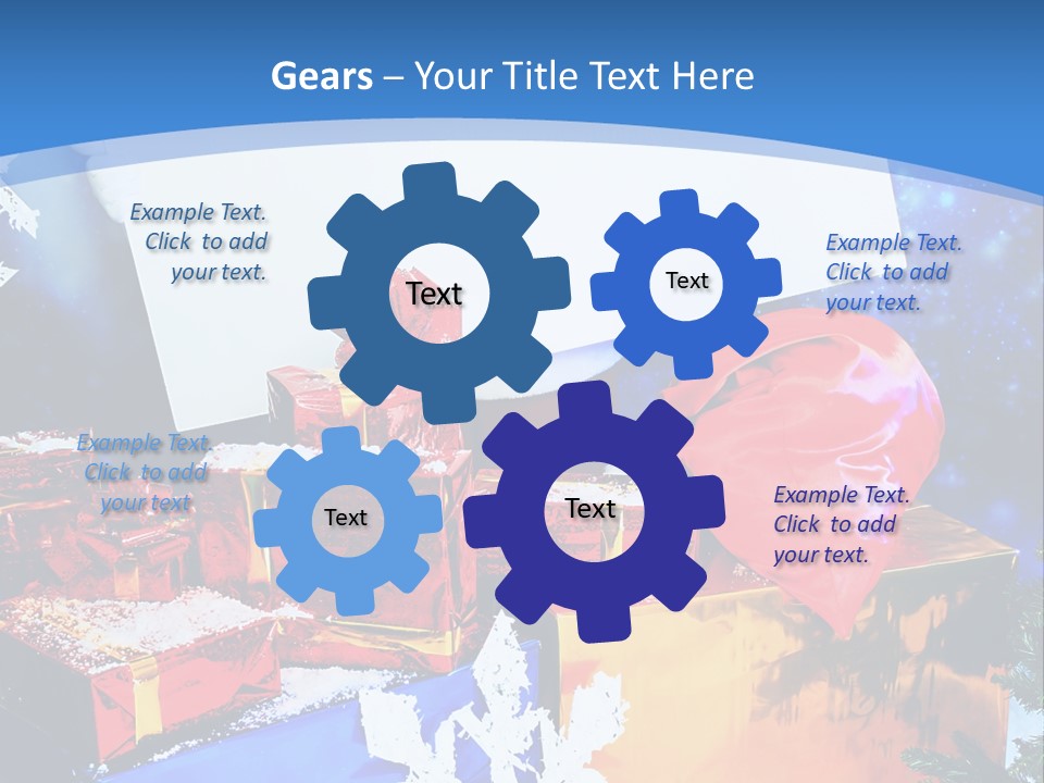 X Mas Claus Packing PowerPoint Template