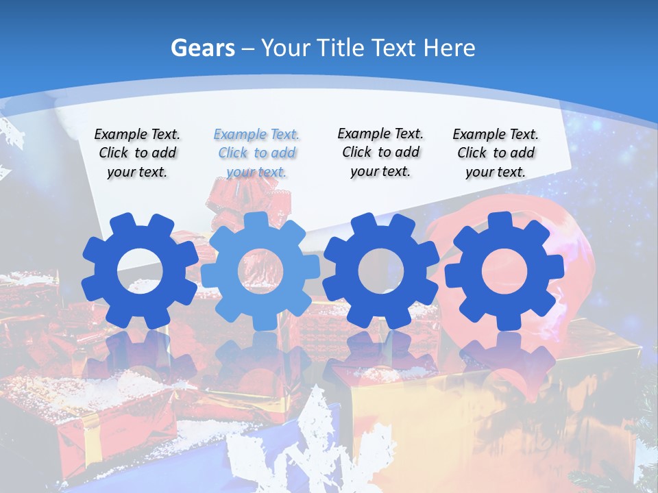 X Mas Claus Packing PowerPoint Template